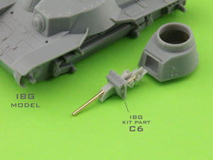 Master GM-72-015 Type 95 Ha-Go - Canon de 37 mm Type 94 avec support en résine (pour maquette IBG) 1/72 – image 5