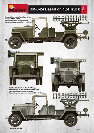 MiniArt 35259 Soviet Rocket Launcher BM-8-24 1/35 – imagen 3