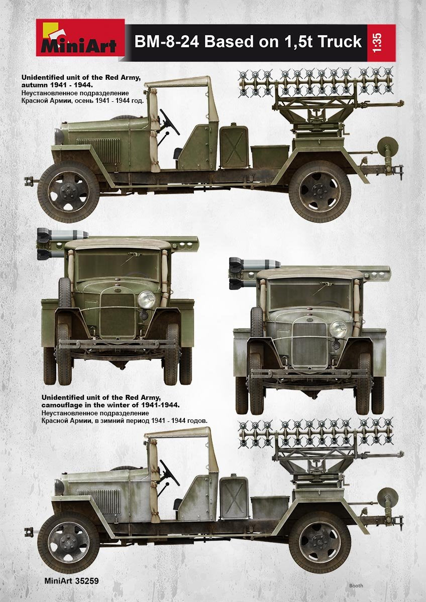 MiniArt 35259 Soviet Rocket Launcher BM-8-24 1/35 – imagen 3