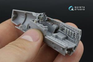 Intérieur imprimé en 3D et coloré sur papier décalcomanie Quinta Studio QD72187 F-15C Late/J Late (Fine Molds) à l&amp;#39;échelle 1/72 – image 11