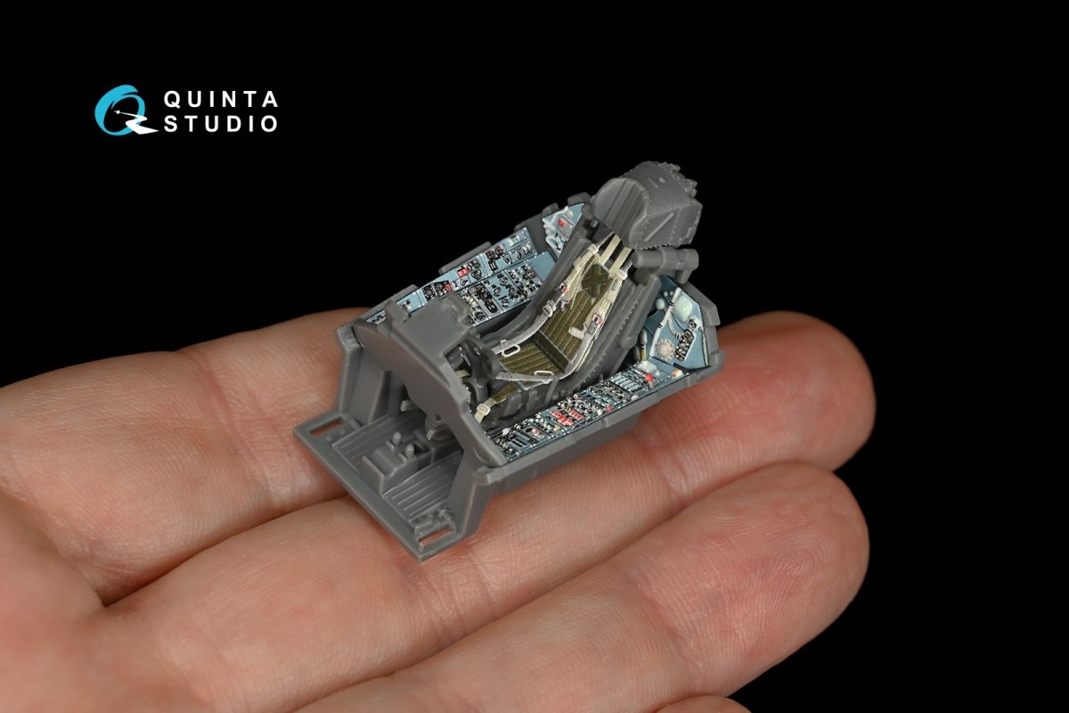 Quinta Studio QD48148 Su-27 3D-Printed &amp;amp; colored Interior on decal paper (for GWH kit) 1/48 – image 7