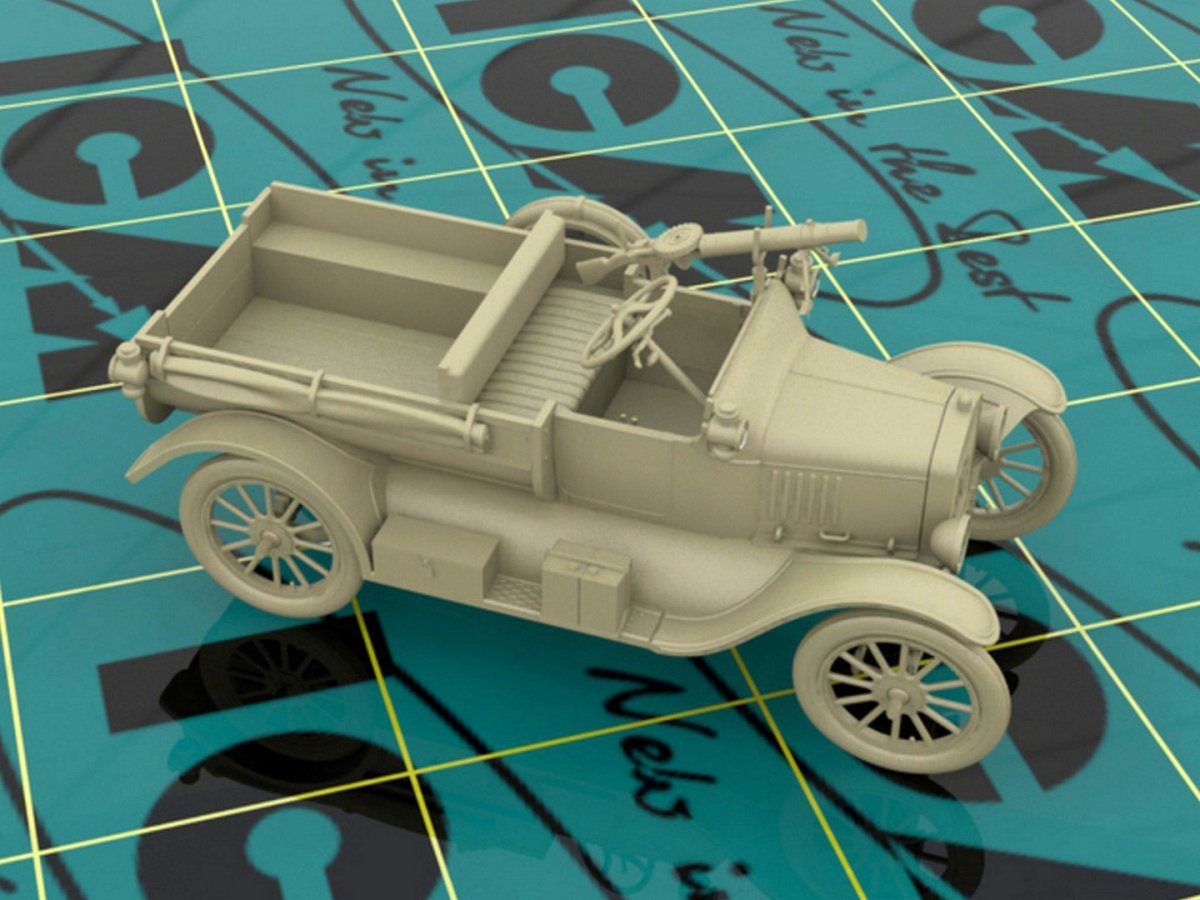 ICM 35607 WWI ANZAC Car Model T 1917 LCP with Vickers MG 1/35 – immagine 3