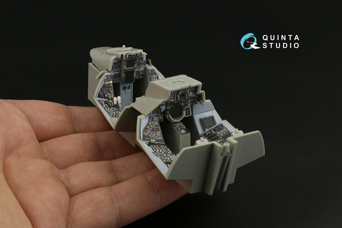 Quinta Studio QDS-32098 F-14A 3D-Printed &amp;amp; coloured Interior on decal paper ( Trumpeter ) (Small version) 1/32 – immagine 6