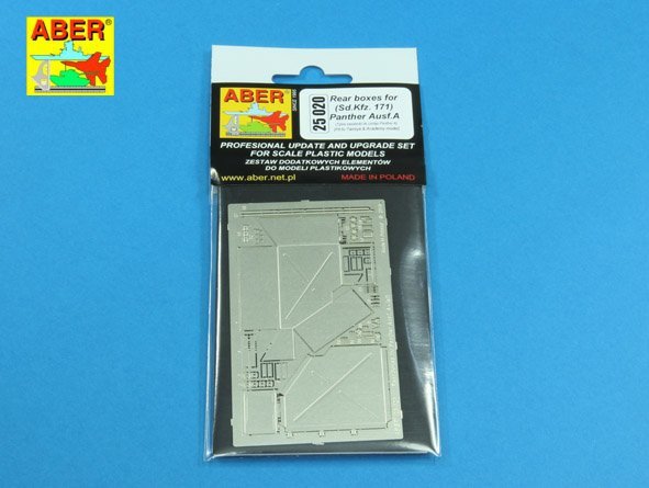 Aber 25020 Rear boxes for (Sd.Kfz. 171) Panther Ausf.A 1/25 – zdjęcie 7