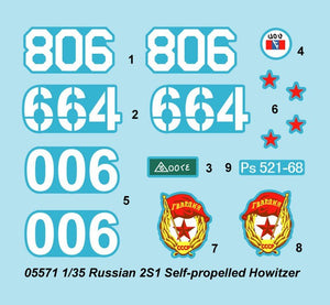 Trumpeter 05571 Obusier automoteur russe 2S1 (1/35) – image 4