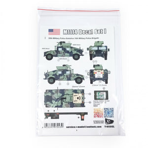 T-Model TK72015 M1114 HMMWV - Decal Set No.1 1/72 – image 5