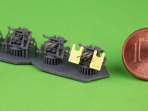 Master SM-200-012 IJN Type 96 25mm - PODWÓJNA podstawa - późna z celownikiem mechanicznym &amp;quot;Le Prieur&amp;quot; (4 szt.) 1/200 – immagine 3