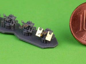 Master SM-350-122 IJN Type 96 25mm - PODWÓJNA podstawa - wczesna z celownikiem pierścieniowym (6 szt.) 1/350 – Bild 3
