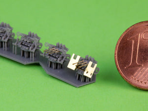 Master SM-350-124 IJN Type 96 25mm - POTRÓJNA podstawa - wczesna z celownikiem pierścieniowym (6 szt.) 1/350 – Bild 3