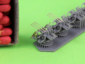 Master SM-200-013 IJN Type 96 25mm - POTRÓJNA podstawa - wczesna z celownikiem pierścieniowym (4 szt.) 1/200 – Bild 4