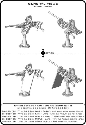 Master SM-350-121 IJN Type 96 25mm - POJEDYNCZA podstawa - (12 szt.) 1/350 – imagen 6