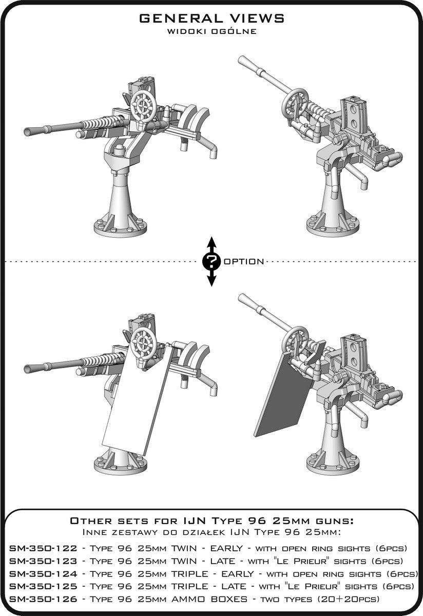 Master SM-350-121 IJN Type 96 25mm - POJEDYNCZA podstawa - (12 szt.) 1/350 – imagen 6