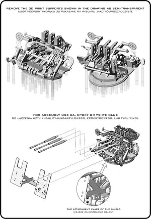 Master SM-200-013 IJN Type 96 25mm - POTRÓJNA podstawa - wczesna z celownikiem pierścieniowym (4 szt.) 1/200 – Bild 7