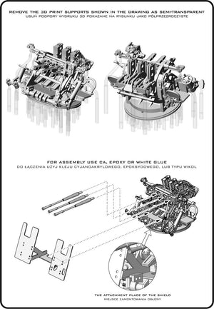 Master SM-200-014 IJN Type 96 25mm - POTRÓJNA podstawa - późna z celownikiem mechanicznym &amp;quot;Le Prieur&amp;quot; (4 szt.) 1/200 – zdjęcie 8
