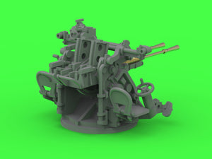 Master SM-200-012 IJN Type 96 25mm - PODWÓJNA podstawa - późna z celownikiem mechanicznym &amp;quot;Le Prieur&amp;quot; (4 szt.) 1/200 – immagine 10