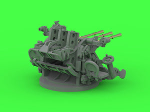 Master SM-350-125 IJN Type 96 25mm - POTRÓJNA podstawa - późna z celownikiem mechanicznym &amp;quot;Le Prieur&amp;quot; (6 szt.) 1/350 – Bild 11