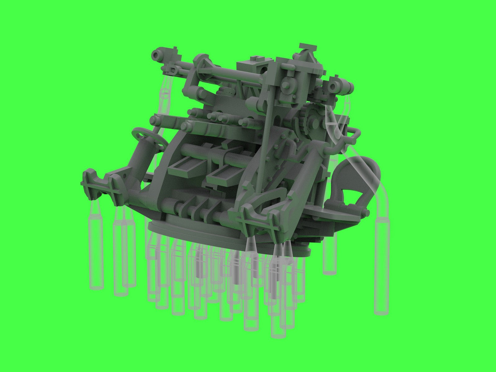 Master SM-200-012 IJN Type 96 25mm - PODWÓJNA podstawa - późna z celownikiem mechanicznym &amp;quot;Le Prieur&amp;quot; (4 szt.) 1/200 – immagine 12
