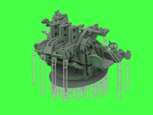 Master SM-200-014 IJN Type 96 25mm - POTRÓJNA podstawa - późna z celownikiem mechanicznym &amp;quot;Le Prieur&amp;quot; (4 szt.) 1/200 – zdjęcie 13
