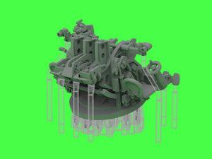 Master SM-350-125 IJN Type 96 25mm - POTRÓJNA podstawa - późna z celownikiem mechanicznym &amp;quot;Le Prieur&amp;quot; (6 szt.) 1/350 – Bild 14