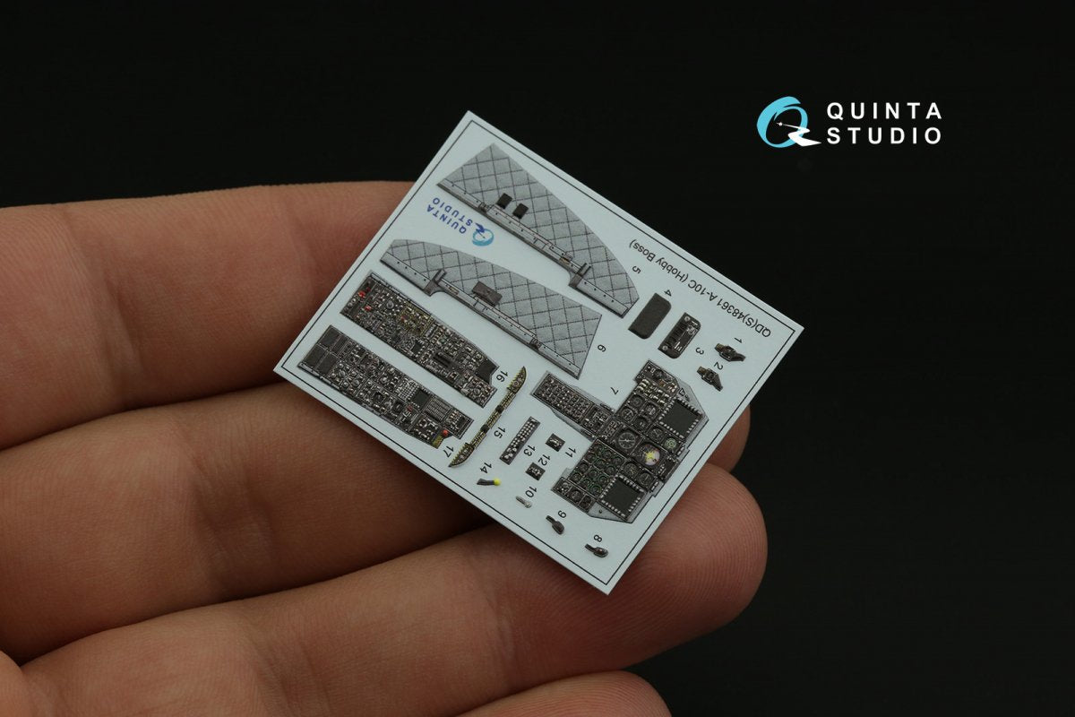 Quinta Studio QDS-48361 A-10C 3D-Printed &amp;amp; coloured Interior on decal paper (Hobby Boss) (Small version) 1/48 – Bild 5