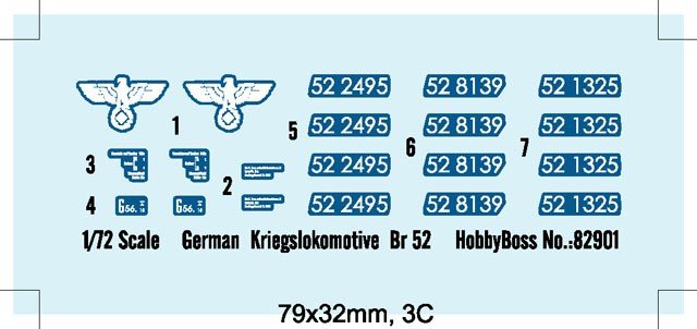 Hobby Boss 82901 Kriegslokomotive allemande BR-52 (1/72) – image 4