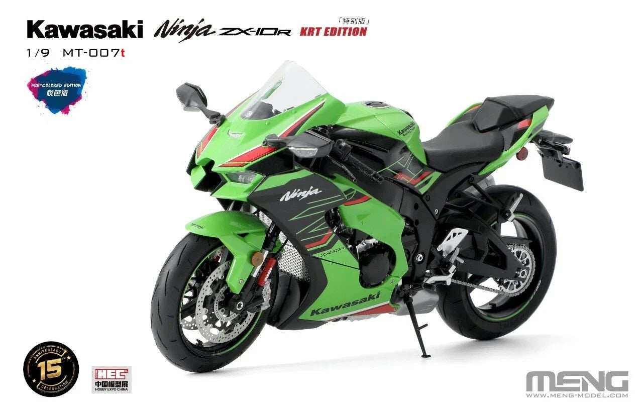 Meng MT-007T Kawasaki Ninja ZX-10T KRT Edition (Pre-Colored Edition) 1/9