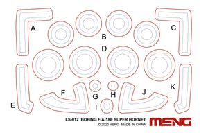 Meng LS023 Boeing F/A-18 E Super Hornet - Golden Dragons 1/48 – image 9