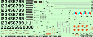 ModelMaker Decals D48165 Netherlands F-16 NTM 2018 1/48 – Bild 3