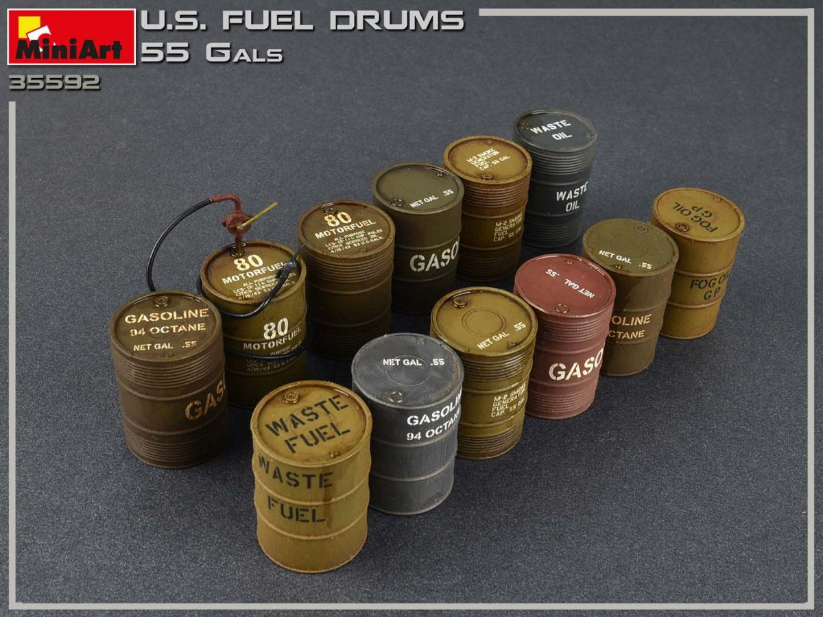 MiniArt 35592 U.S. FUEL DRUMS 55 GALS. 1/35 – Bild 3