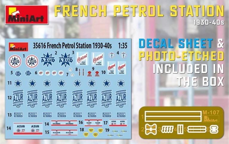 MiniArt 35616 FRENCH PETROL STATION 1930-40S 1/35 – zdjęcie 2