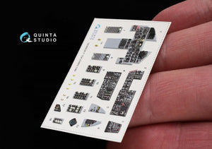 Quinta Studio QD48038 F-15A 3D-Printed &amp;amp; coloured Interior on decal paper (for GWH kit) 1/48 – immagine 6