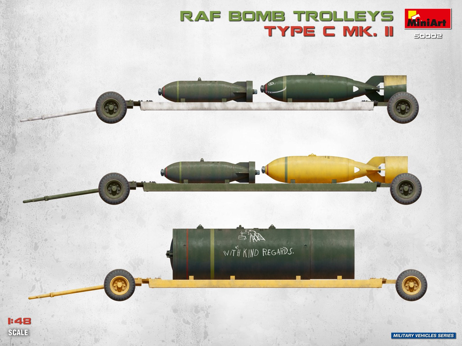 MiniArt 50002 RAF Bomb Trolleys Type C Mk. II 1/48 – Bild 2