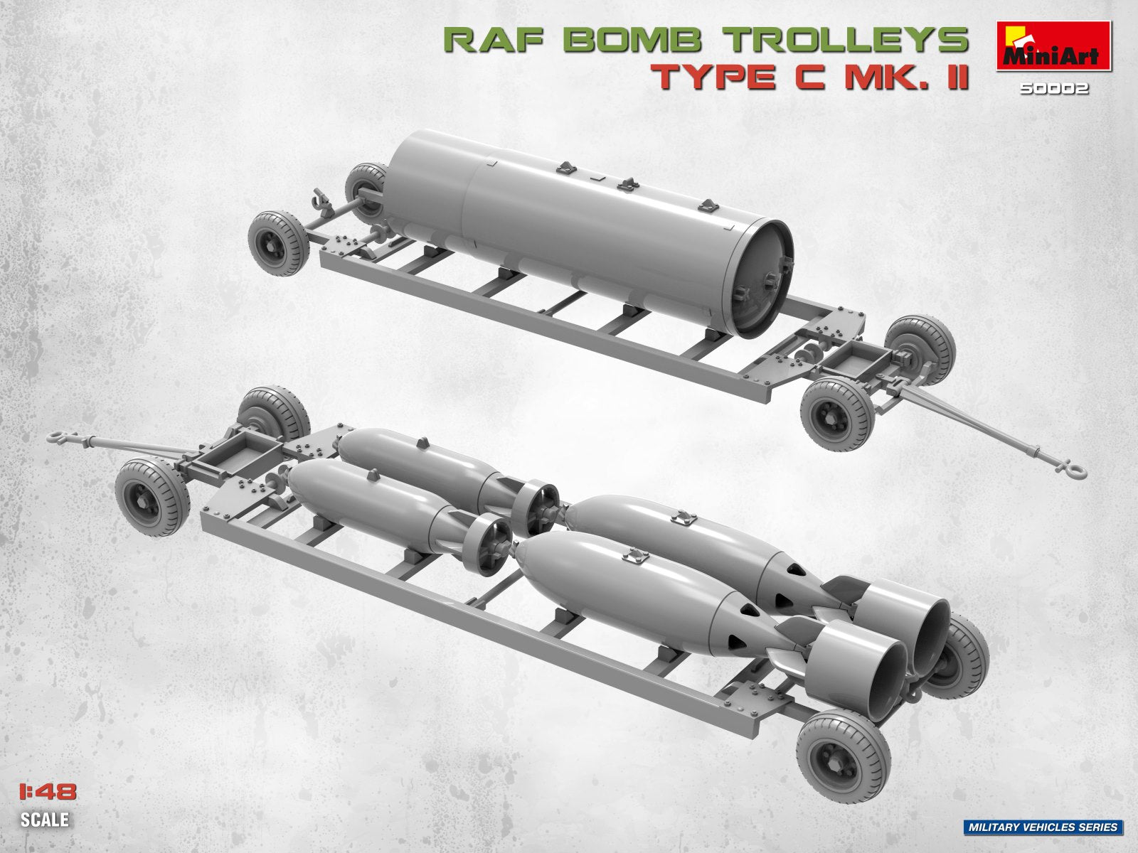 MiniArt 50002 RAF Bomb Trolleys Type C Mk. II 1/48 – Bild 4