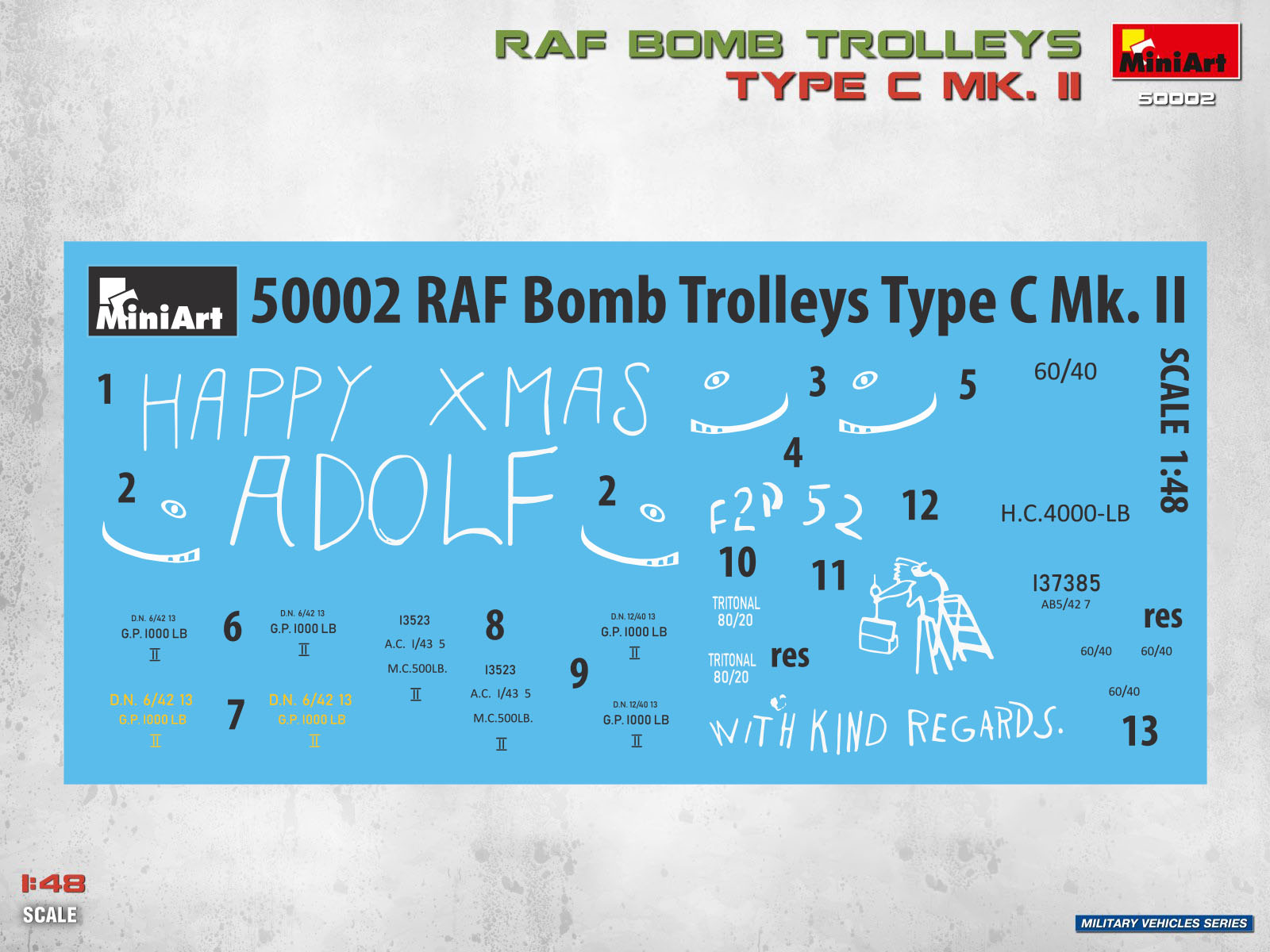 MiniArt 50002 RAF Bomb Trolleys Type C Mk. II 1/48 – Bild 5