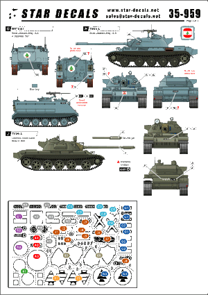 Star Decals 35-959 Lebanese Tanks &amp;amp; AFVs 1 1/35 – Bild 2