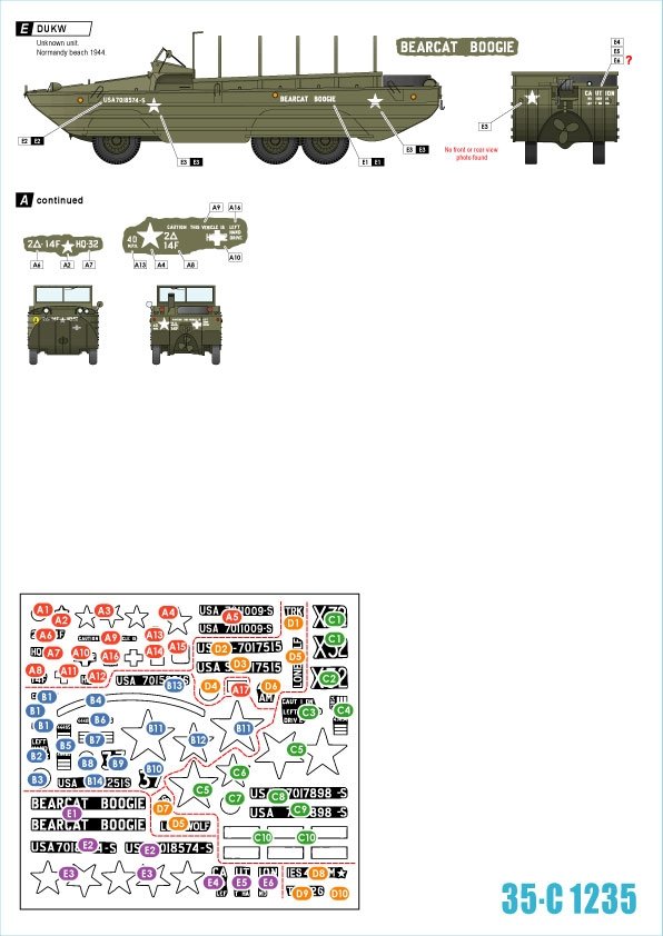 Star Decals 35-C1235 US Amphibians 1/35 – zdjęcie 2