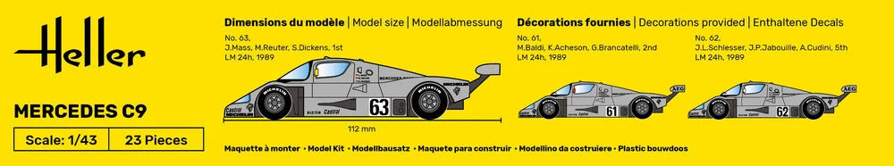 Heller 80107 Mercedes C9 1/43 – zdjęcie 3