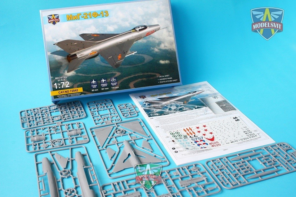 Modelsvit 72042 MiG-21 F-13 Chasseur à réaction supersonique 1/72 – image 2