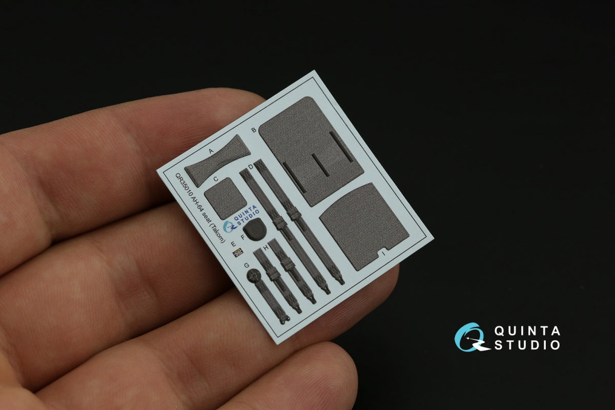 Quinta Studio QD35104 AH-64DI Saraf 3D-Printed &amp;amp; coloured Interior on decal paper (Takom) 1/35 – Bild 4