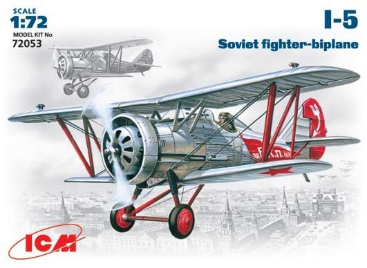 ICM 72053 I-5 WWII Soviet fighter-biplane 1/72