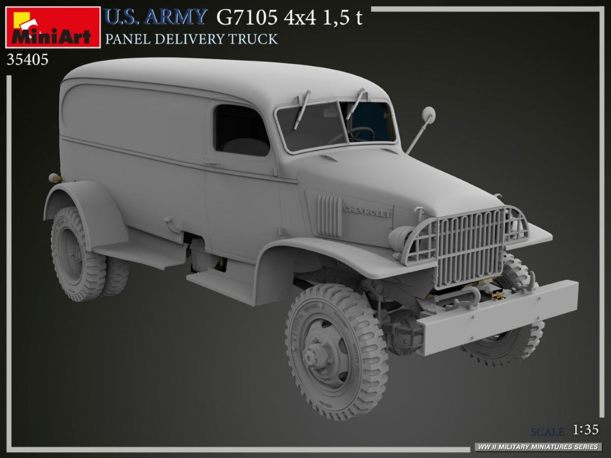 MiniArt 35405 U.S. ARMY G7105 4х4 1,5 t PANEL DELIVERY TRUCK 1/35 – immagine 21