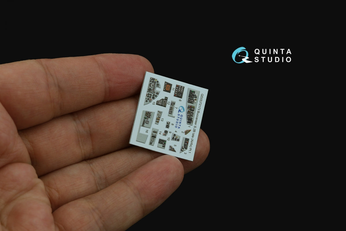 Quinta Studio QDS-72173 Blackburn Buccanneer S.2B Late 3D-Printed &amp;amp; coloured Interior on decal paper (Airfix) (small version) 1/72 – imagen 5