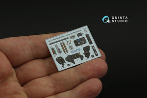 Quinta Studio QD32202 Macchi MC.202 Folgore Late 3D-Printed &amp;amp; coloured Interior on decal paper (Italeri) 1/32 – Bild 13