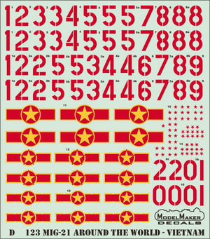 ModelMaker Decals D48123 MiG-21 Around The World - Vietnam 1/48 – Bild 2