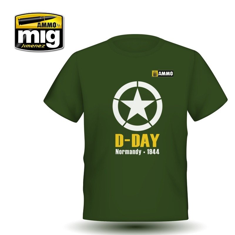 AMMO of Mig Jimenez 8029L D-DAY T-SHIRT (size, size L)