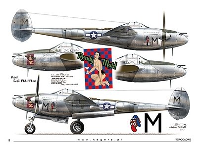 Kagero 15040 Pacific Lightnings Part I (kalkomania) PL/EN – immagine 2