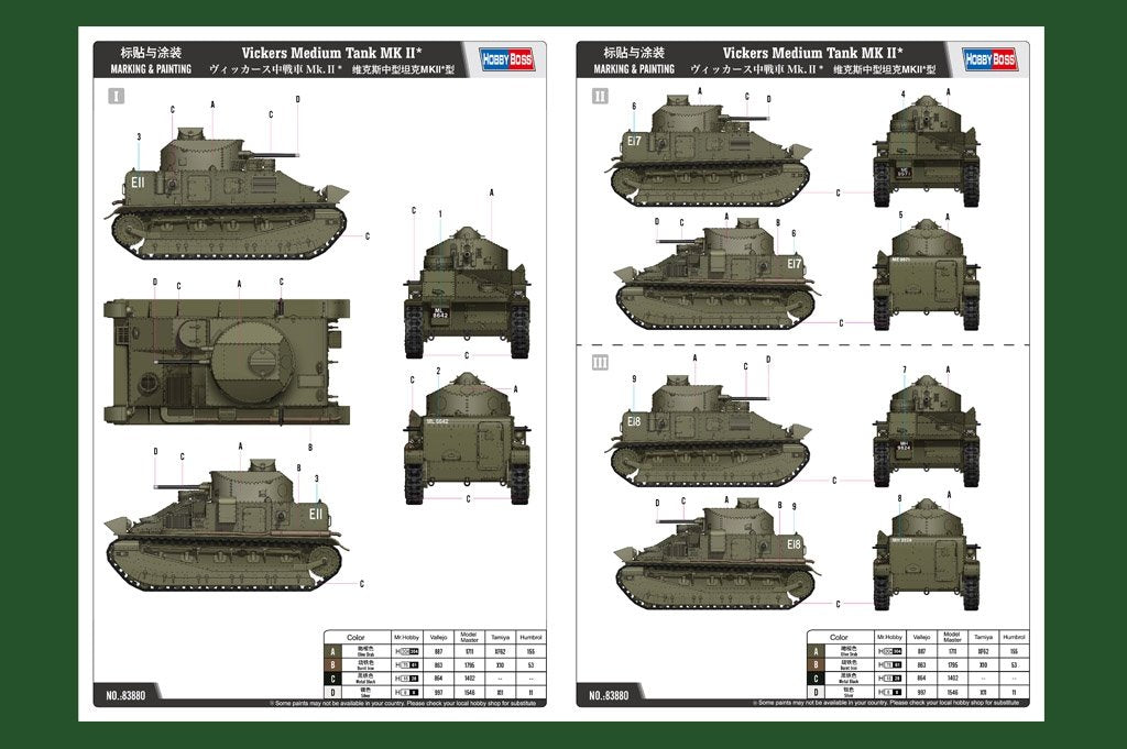 Hobby Boss 83880 Vickers Medium Tank MK II 1/35 – image 4