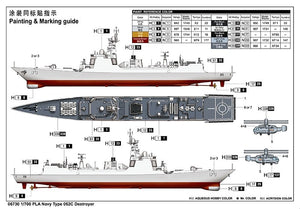 Trumpeter 06730 PLA Navy Type 052C Destroyer 1/700 – immagine 3