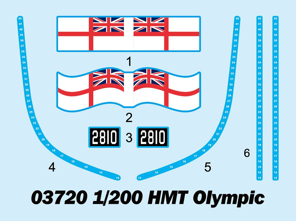 Trumpeter 03720 Olympic 1/200 – zdjęcie 4