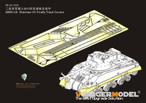 Modèle Voyager PE351050, chenilles Firefly pour char Sherman VC britannique de la Seconde Guerre mondiale, compatibles avec le RFM 5038 au 1/35